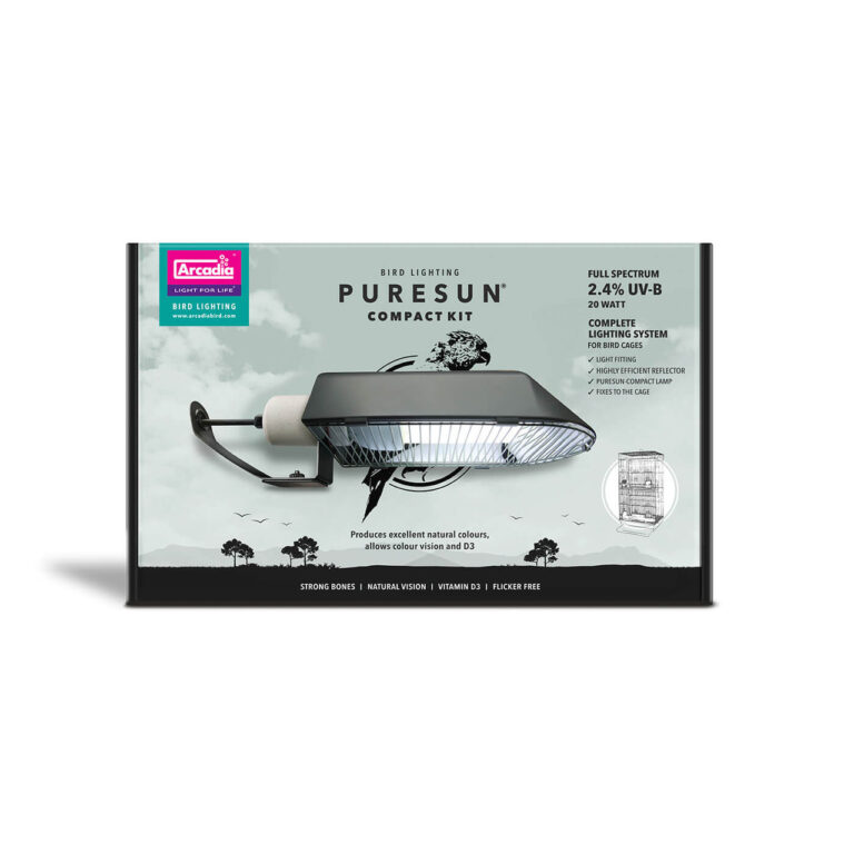 Arcadia PureSun kompakt lyssett for papegøyer og fugler