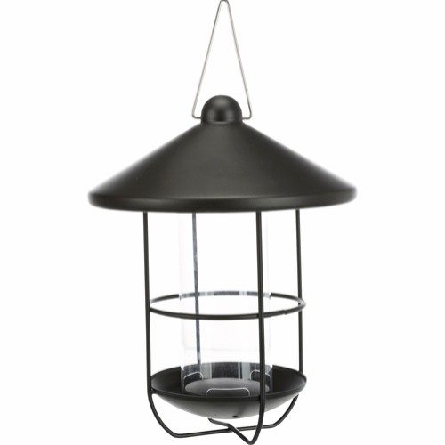 Utefuglautomat i metall-plastikk 500ml ø19cm sort halvmatt