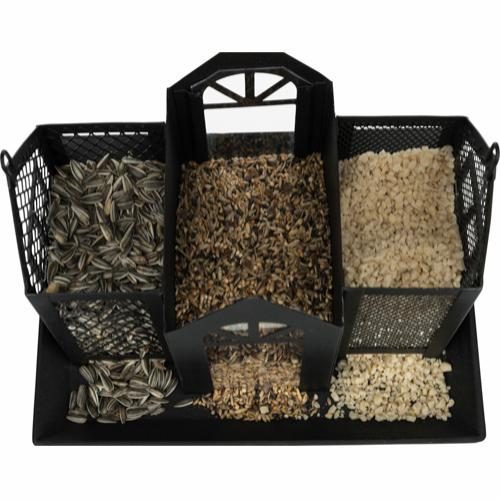 Utefuglhus Villa i metall 2000ml 26x19x19cm svart