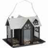Utefuglhus Villa i metall 2000ml 26x19x19cm svart Utefuglhus Villa i metall 2000ml 26x19x19cm svart