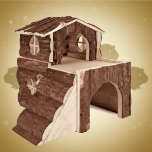 Marsvinhus trixie 31x28x29cm bjørk