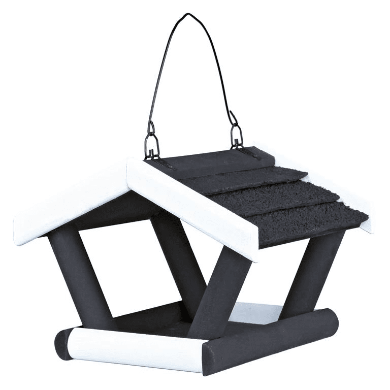 Natura hanging fugle automat 17 × 19 × 14 cm black/white Natura hanging fugle automat 17 × 19 × 14 cm black/white