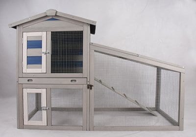 Utebur ferie hus med utegård 140x55x100cm blå-grå