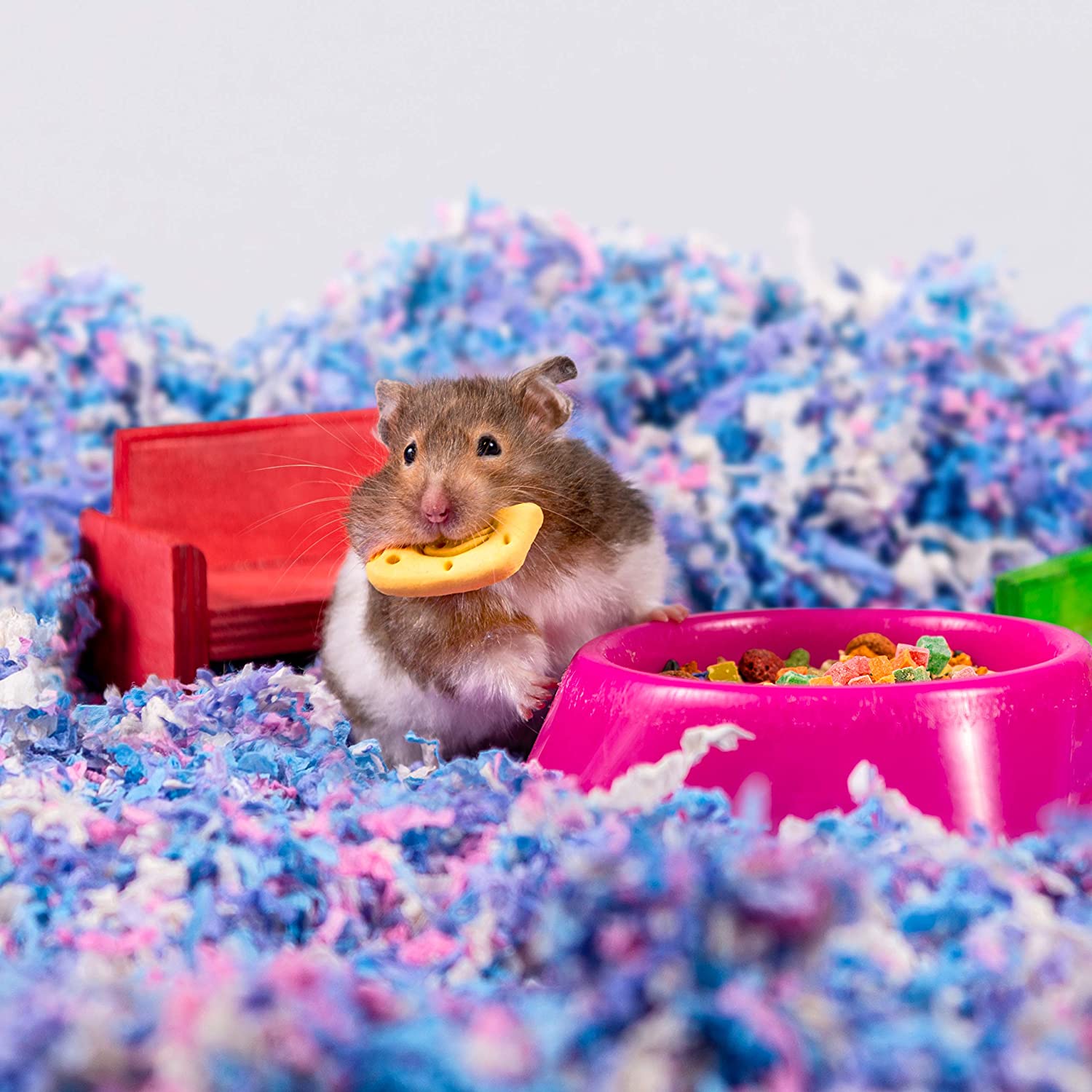 ÜBER Papirstrø Blå-Hvit