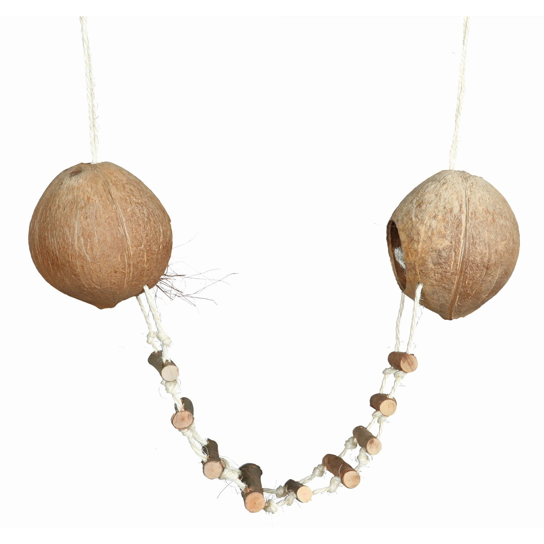 Hamsterhus Trixie 13x121cm kokos dobbel Hamsterhus Trixie 13x121cm kokos dobbel