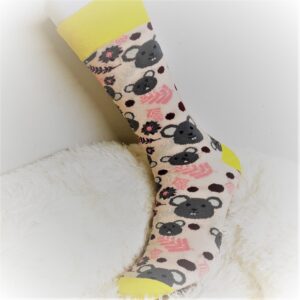 Fargerik Sokk med Rotteansikt