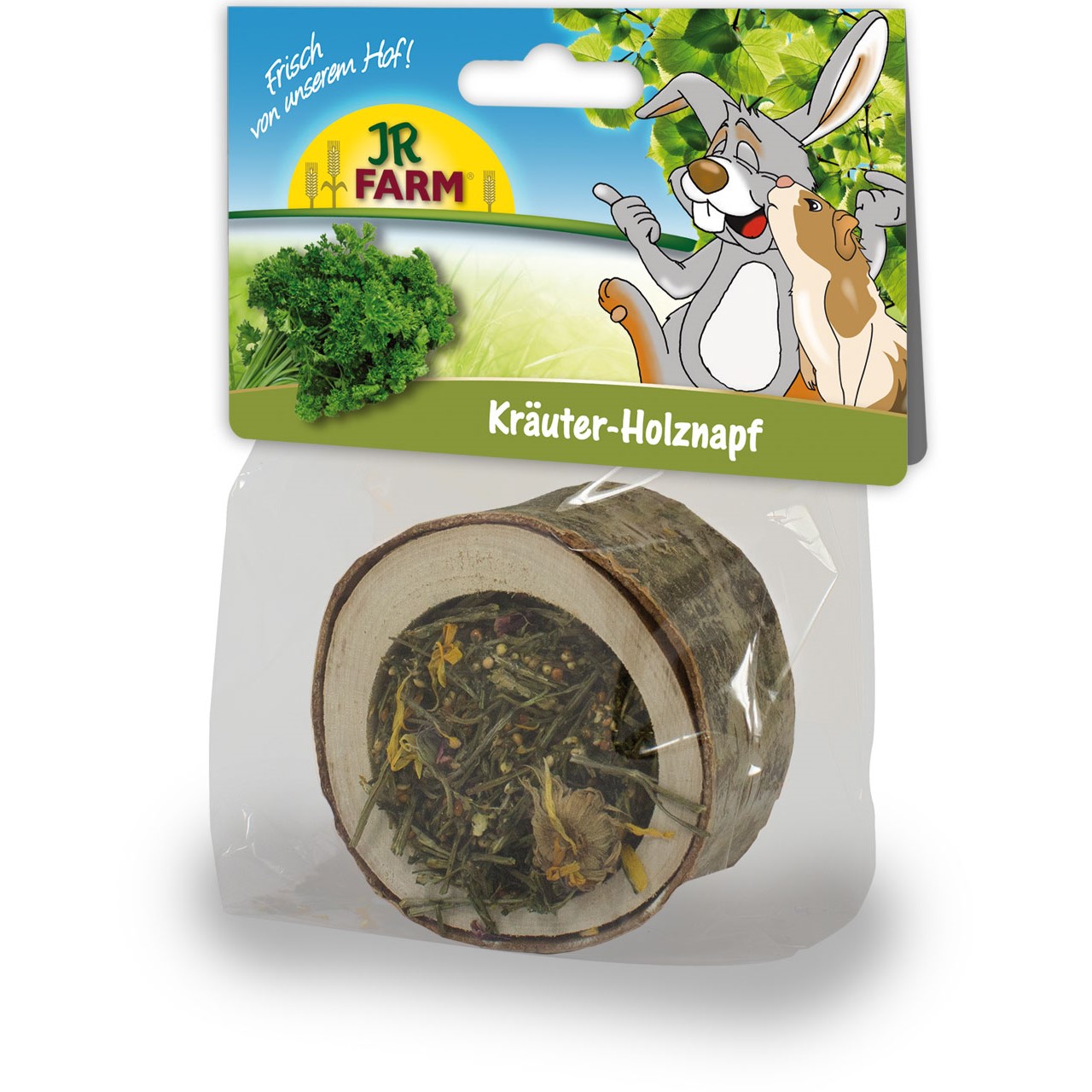 JR Farm matskål-trestamme fylt med urter 120gr