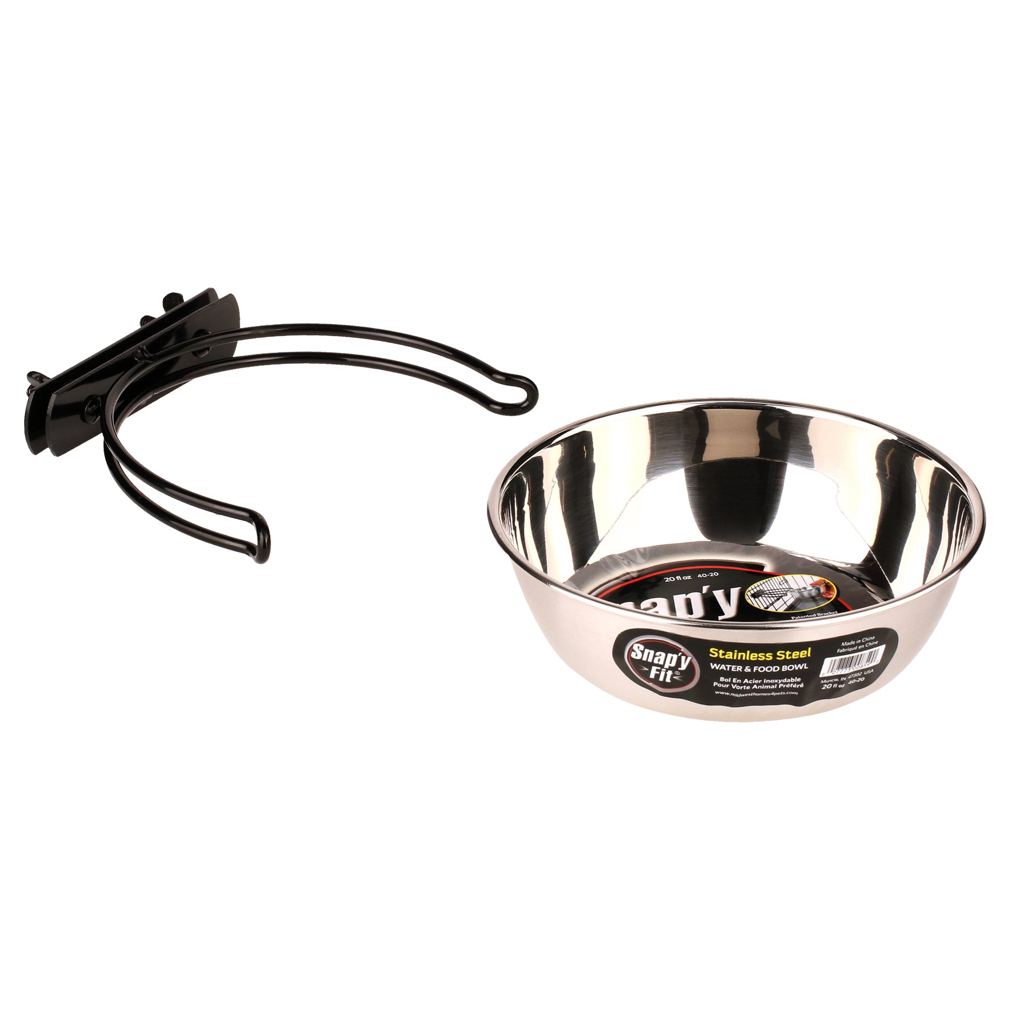 Stålskål snapyfit med skrufeste til stålbur Stålskål snapyfit med skrufeste til stålbur