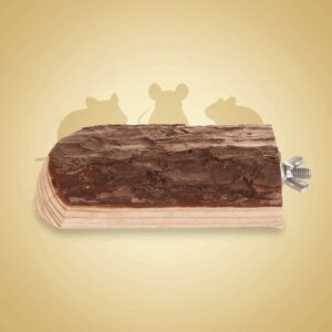 Treblokk til hamster 10x15 cm