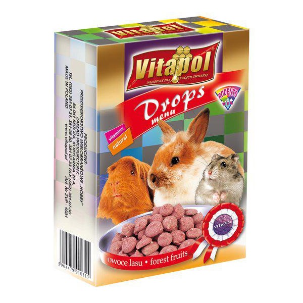 Vitapol Drops med Skogsbær 75g Vitapol Drops med Skogsbær 75g