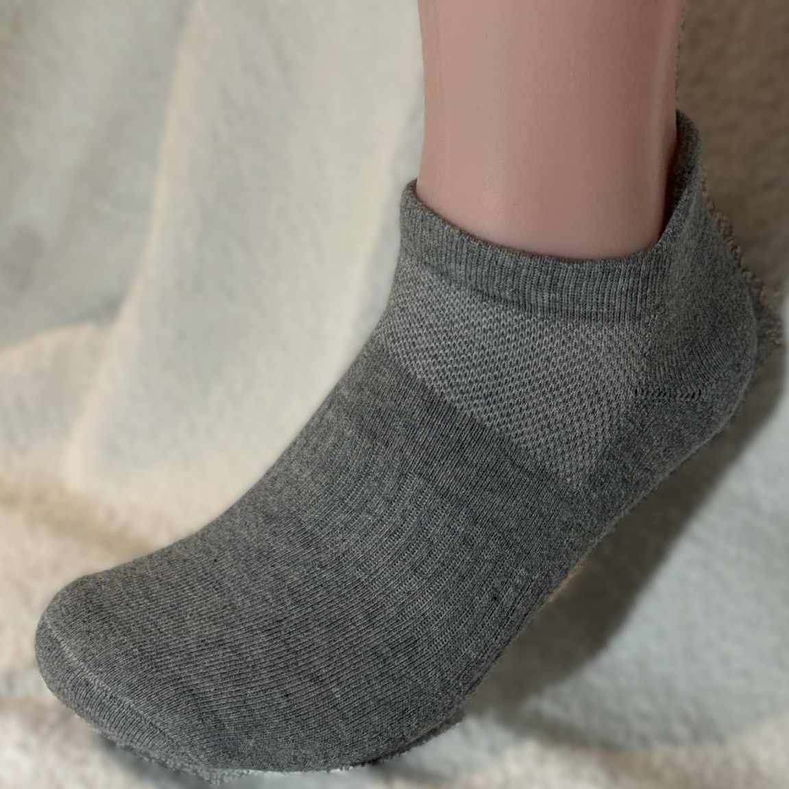Ankelsokk grå bambus