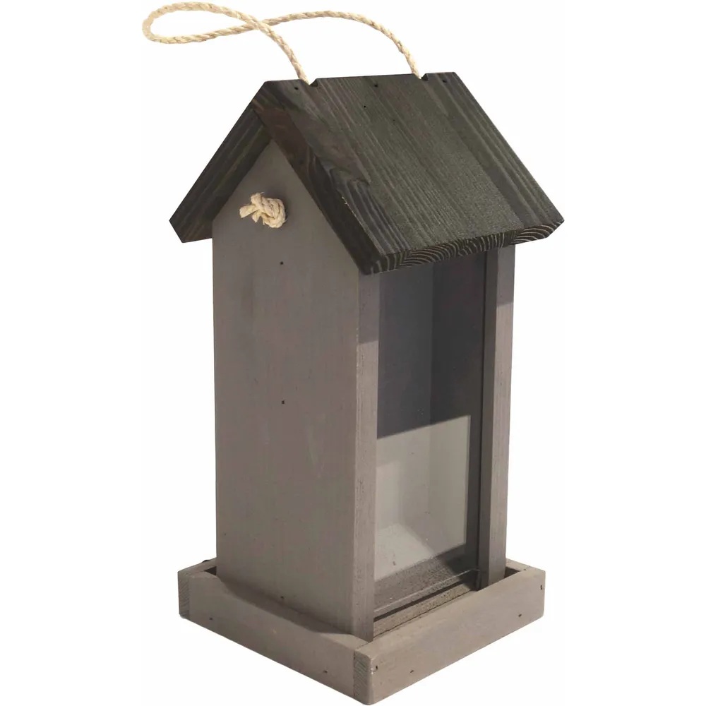 Fuglemater dobbel grå 13,5x13x29CM