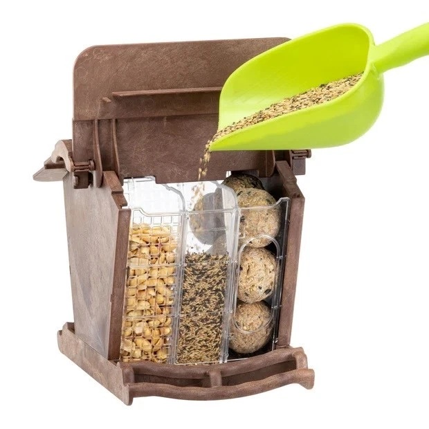Fuglemater Silo med 3 kammer - Ferplast