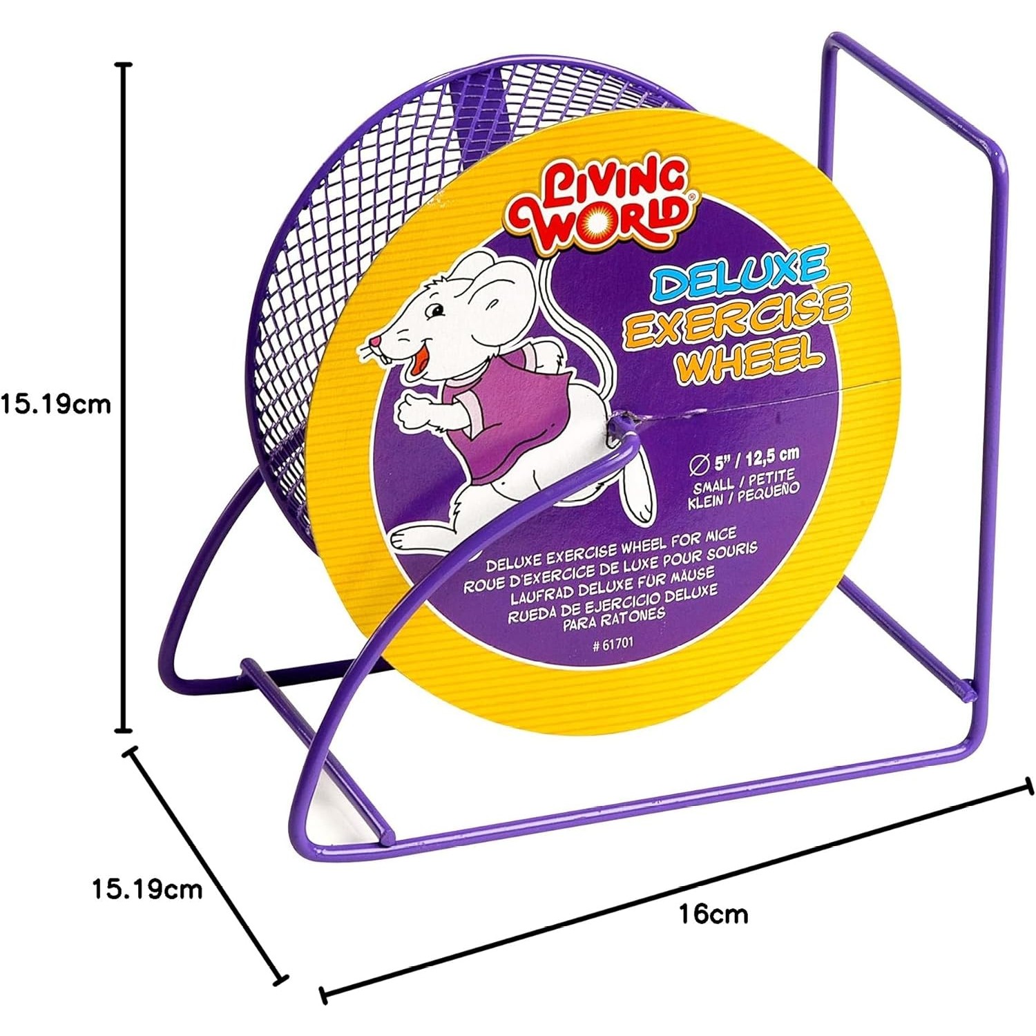 Hamsterhjul-Musehjul deluxe lilla