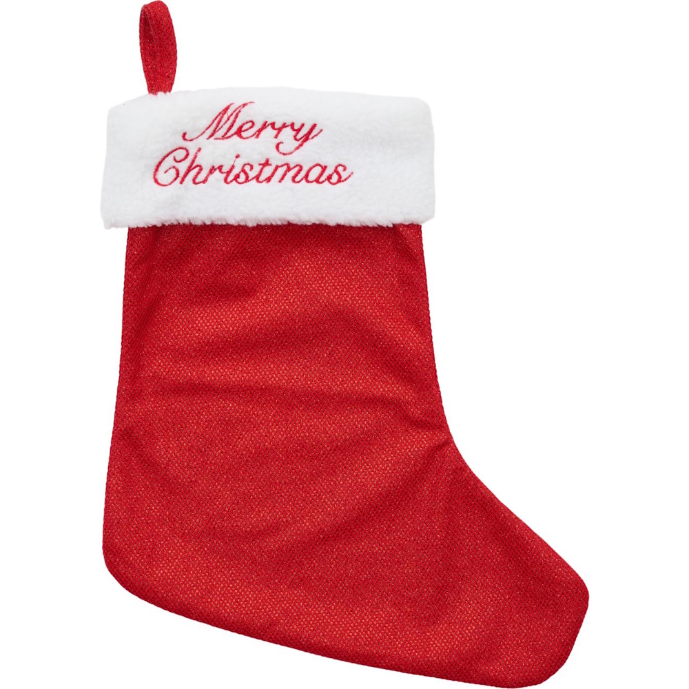 Merry Christmas Glitter julestrømpe Merry Christmas Glitter julestrømpe