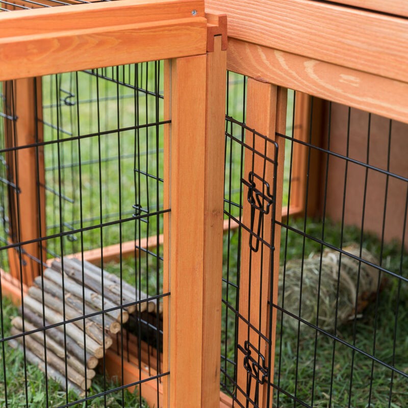 Natura utendørs kaninbur med luftegård