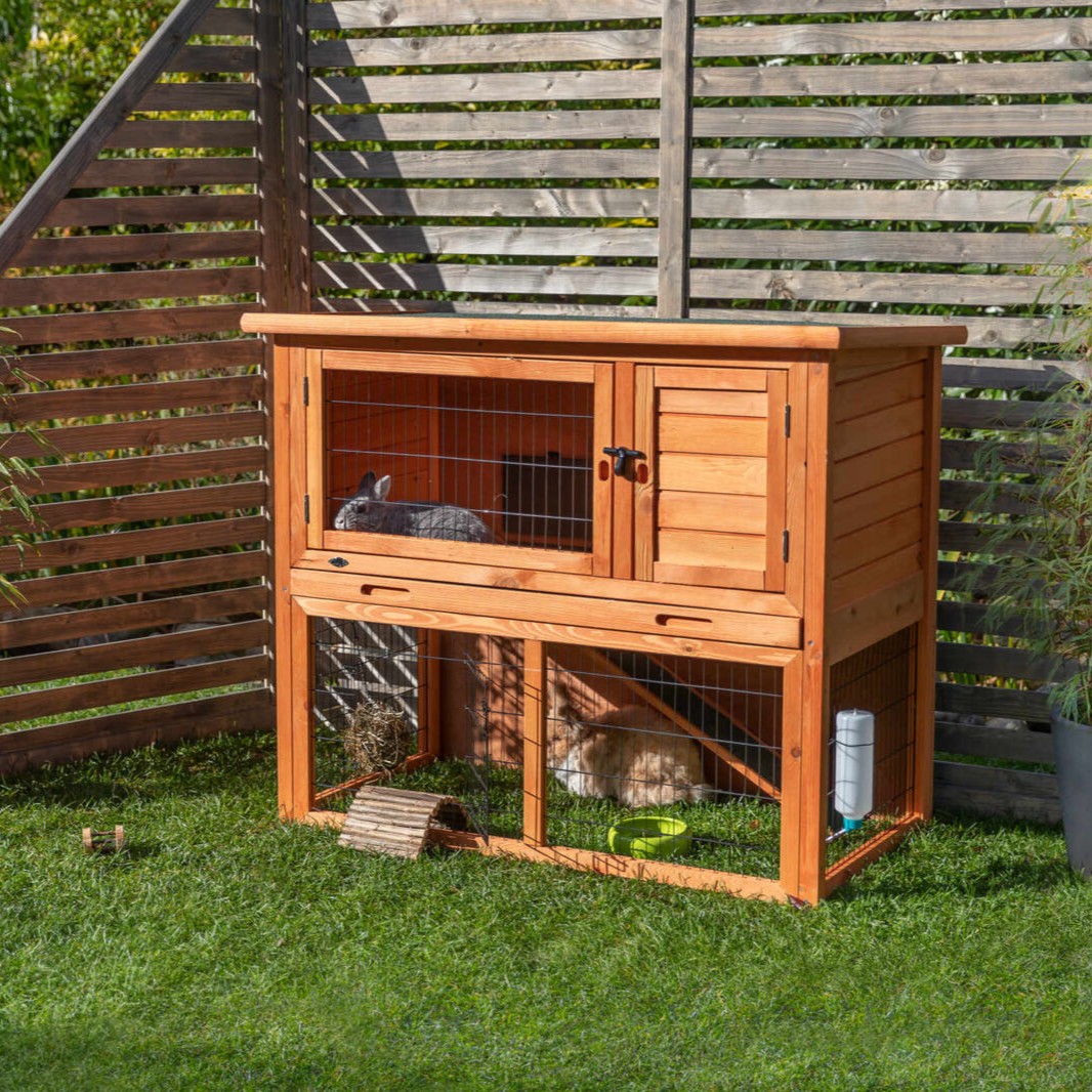 Natura utendørs kaninbur med luftegård