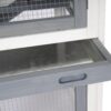 Utendørs kaninbur i tre – 2 etasjer (grå/hvit) 111×70.5×114.8 cm Utendørs kaninbur i tre – 2 etasjer (grå/hvit) 111×70.5×114.8 cm